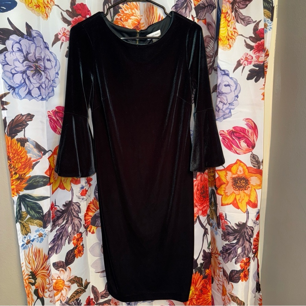 Calvin Klein Sheath Dress with Bell Sleeves